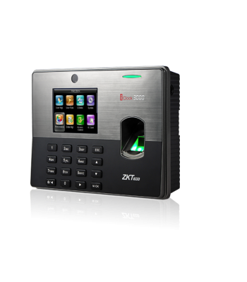 Darba laika uzskaites Kontrolieris pēc pirkstu nospieduma, 3,5” displejs